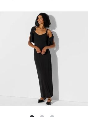 Target Wild Fable Black Maxi Dress w/Cardigan Set